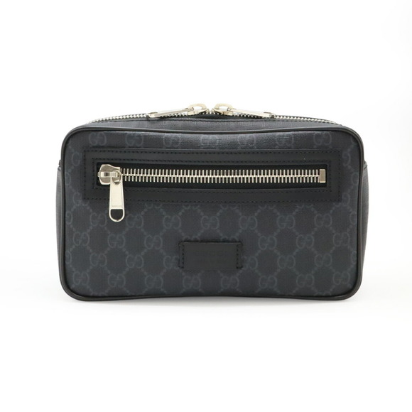 GUCCI Black Leather Fanny Pack